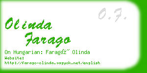 olinda farago business card